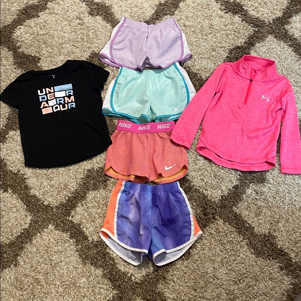 Nike Kids Shorts Set - Pink, Orange, Blue, Purple